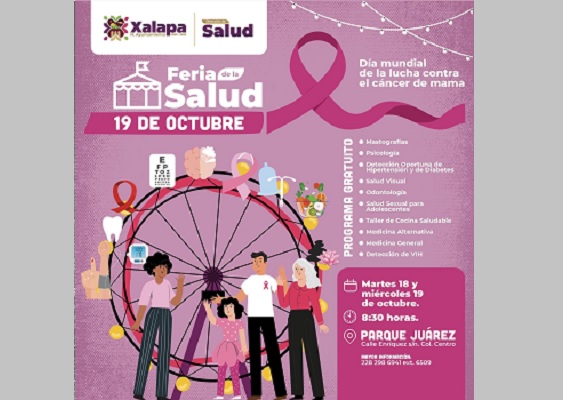 Realizará ayuntamiento Feria de la Salud en el parque Juárez