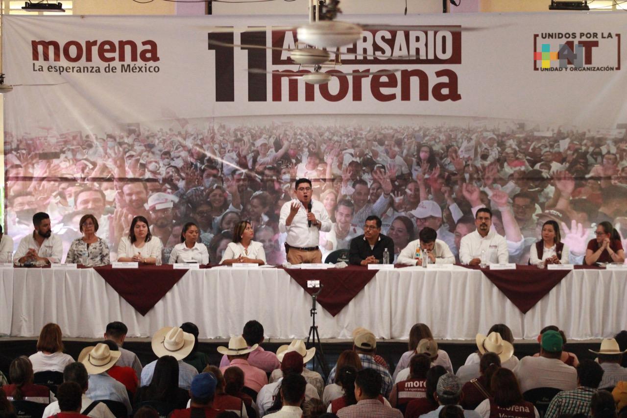 Morena cumple 11 años sirviendo al pueblo: Esteban Ramírez