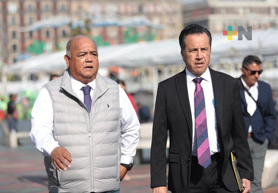 Participan en reunión del Plan Integral de Seguridad del Sureste, Cuitláhuac García y secretario de Gobierno, Eric Cisneros