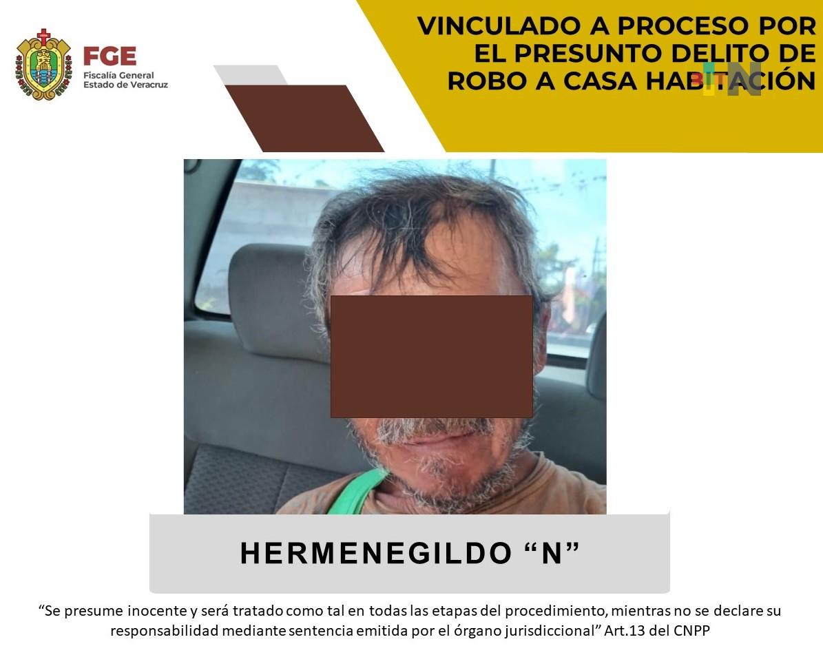 Hermenegildo «N» es vinculado a proceso por delito de robo a casa habitación