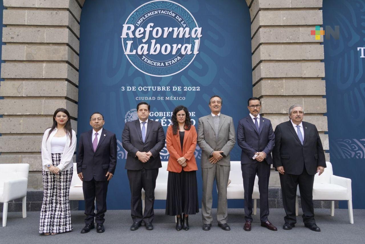 Reitera Veracruz respaldo al nuevo modelo laboral, vigente en todo el país