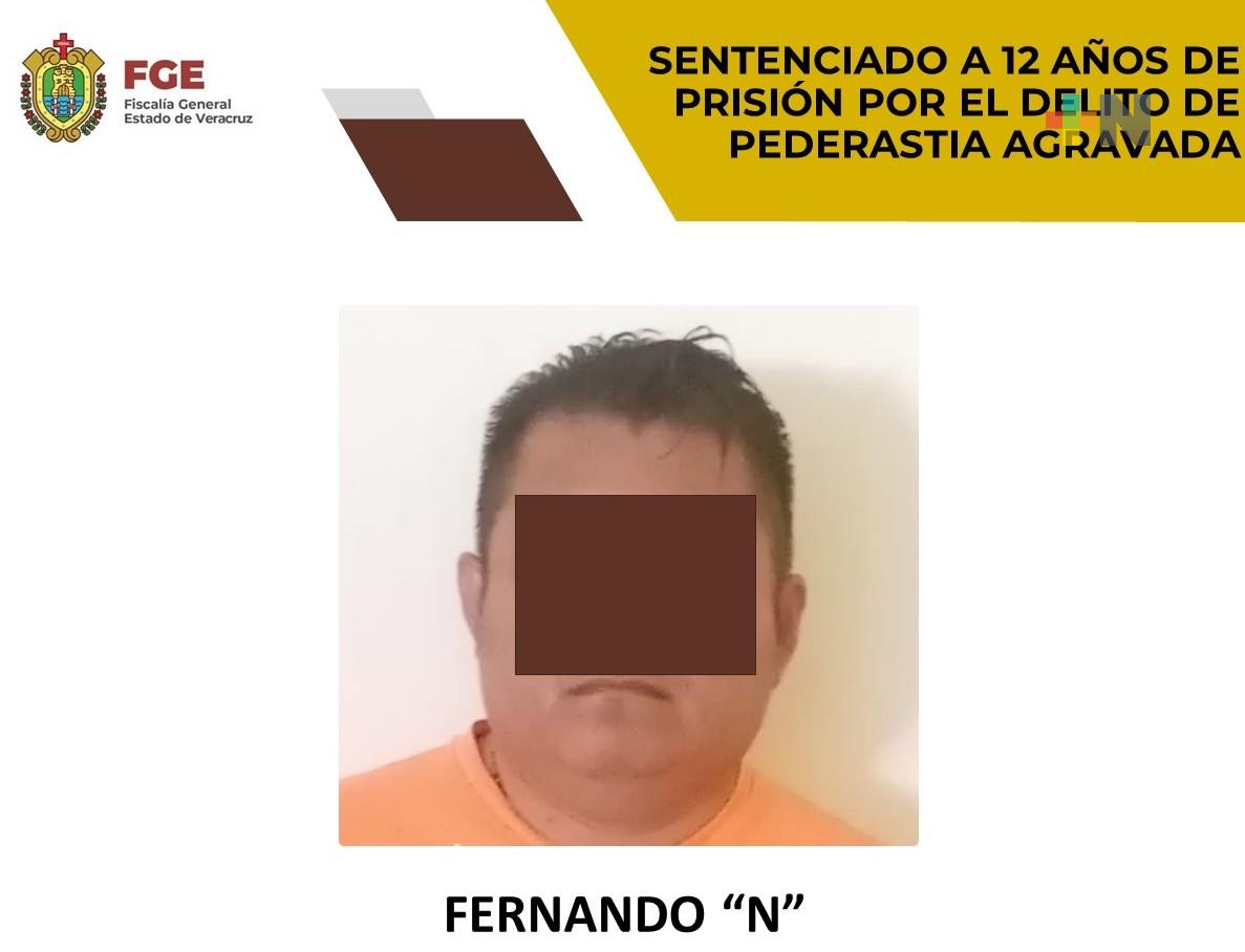 Fernando «N» es sentenciado a 12 años de prisión por pederastia agravada