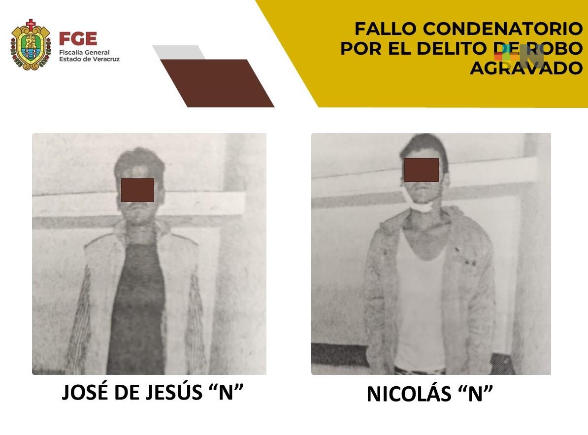 Consigue FGE fallo condenatorio en contra de José de Jesús «N» y Nicolás «N» por robo agravado