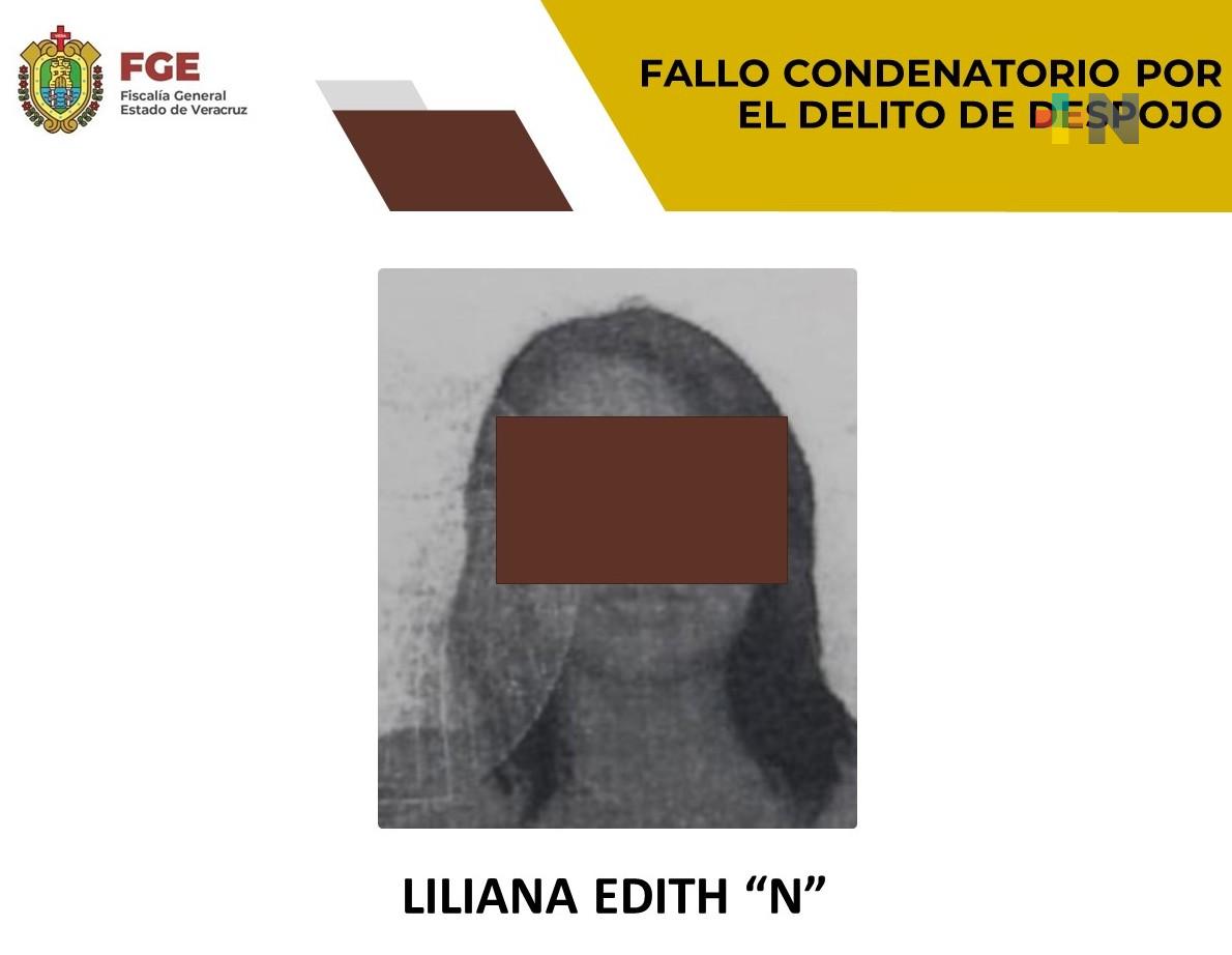 FGE obtiene fallo condenatorio contra Liliana Edith «N» por delito de despojo