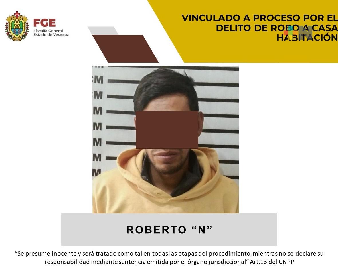 Roberto «N» es vinculado a proceso por delito de robo a casa habitación