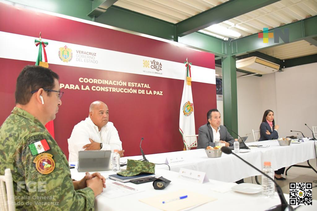 FGE rinde informe en Mesa para la Construcción de la Paz