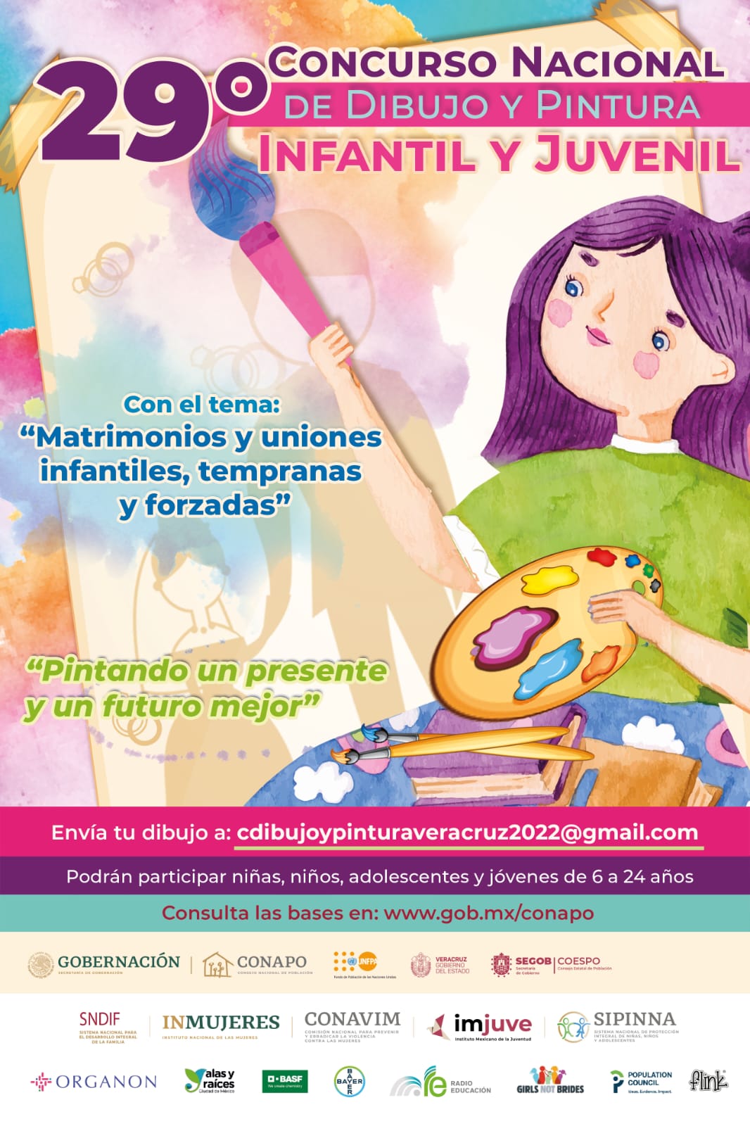Invitan al 29° Concurso Nacional de Dibujo y Pintura Infantil y Juvenil