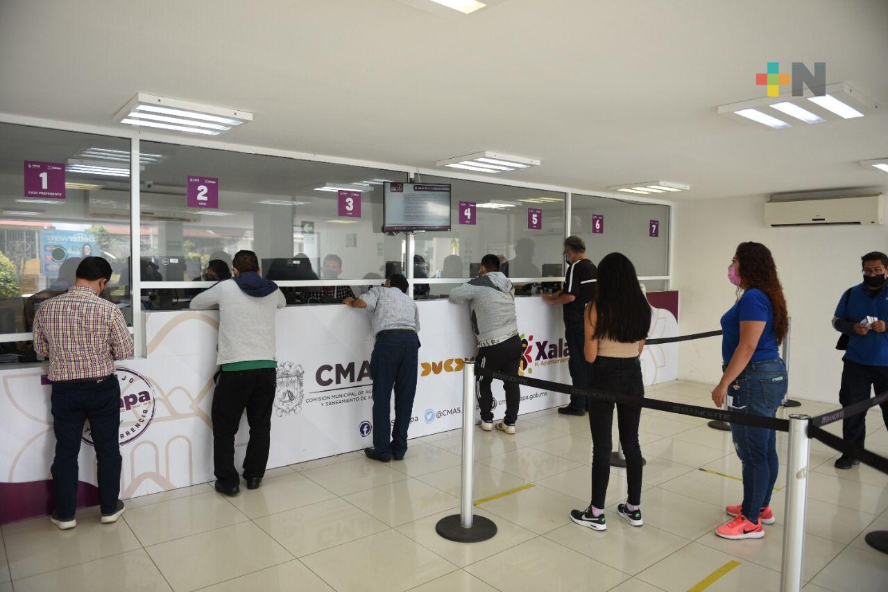 Otorgará CMAS convenio a xalapeños para liquidar adeudos