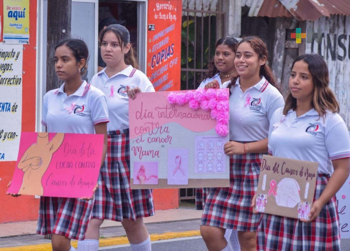 Conmemora Tlalixcoyan el Día Internacional de la Lucha contra el Cáncer de Mama