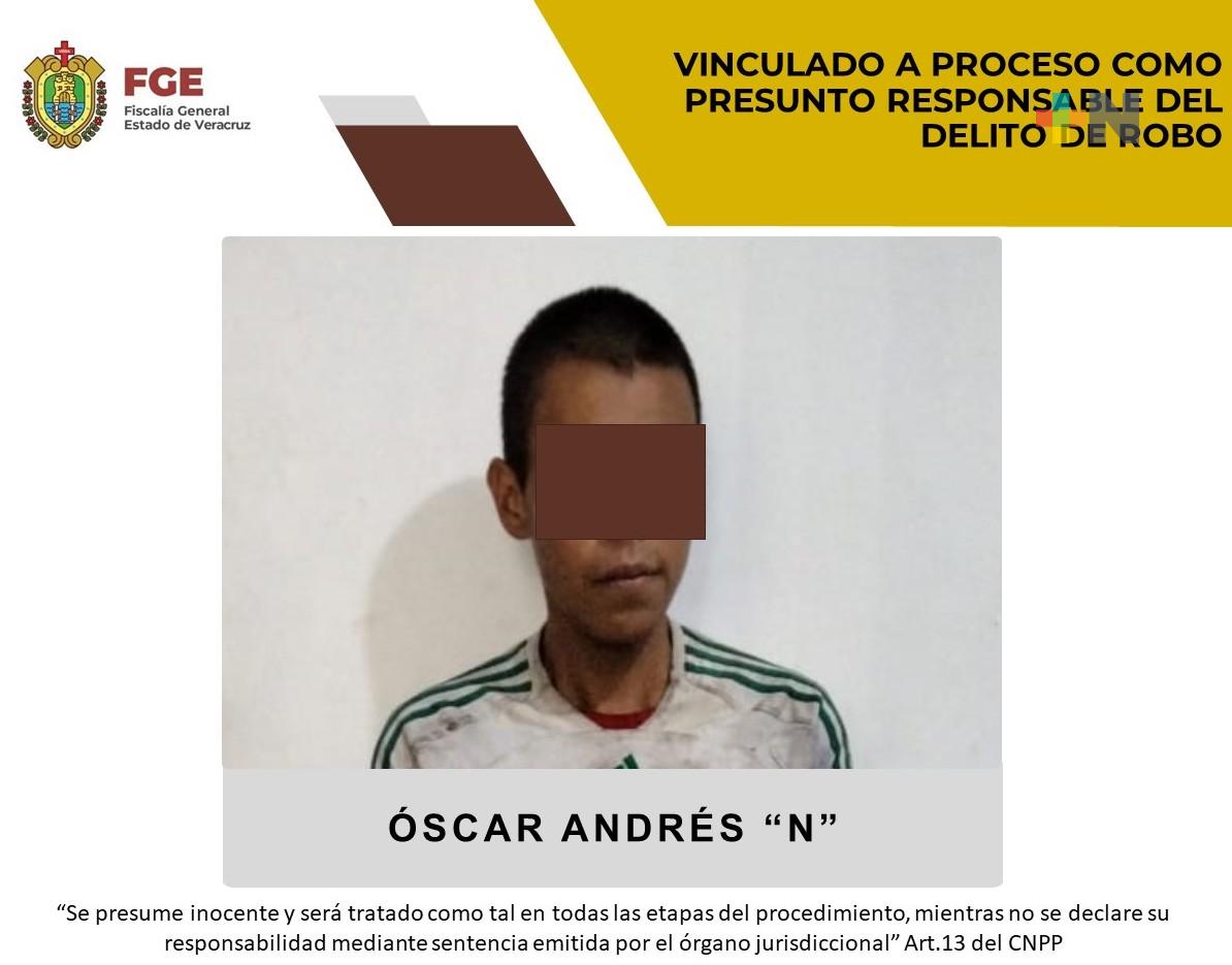 Óscar Andrés «N» es vinculado a proceso por robo