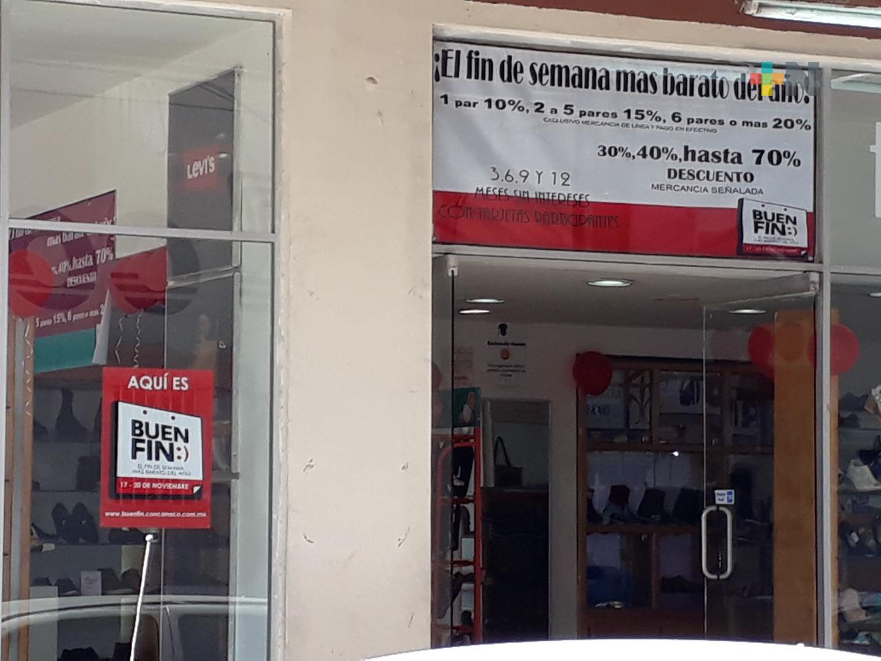 Participarán más de 30 comercios en el Buen fin de Tuxpan