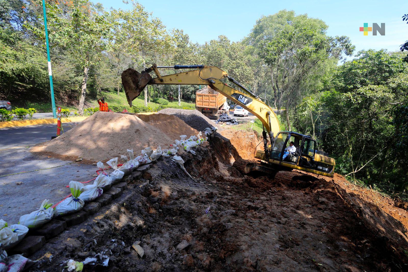Inicia construcción de muro de contención en Murillo Vidal