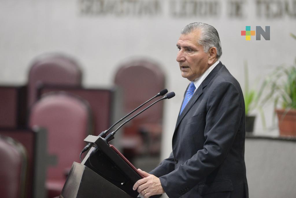 Adán Augusto López agradece a Pérez Astorga y Gloria Sánchez votar a favor de la GN