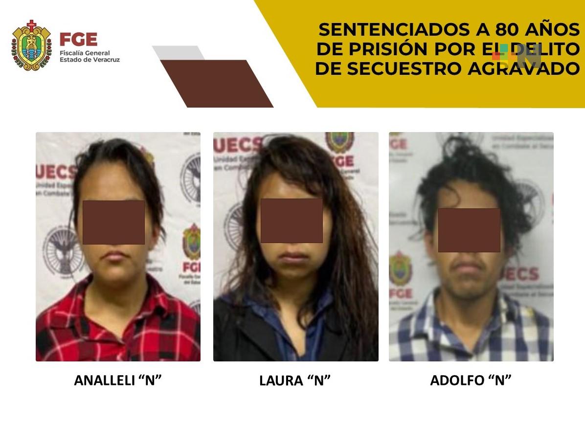 Responsables por secuestro agravado efectuado en 2021, son sentenciados a 80 años de prisión