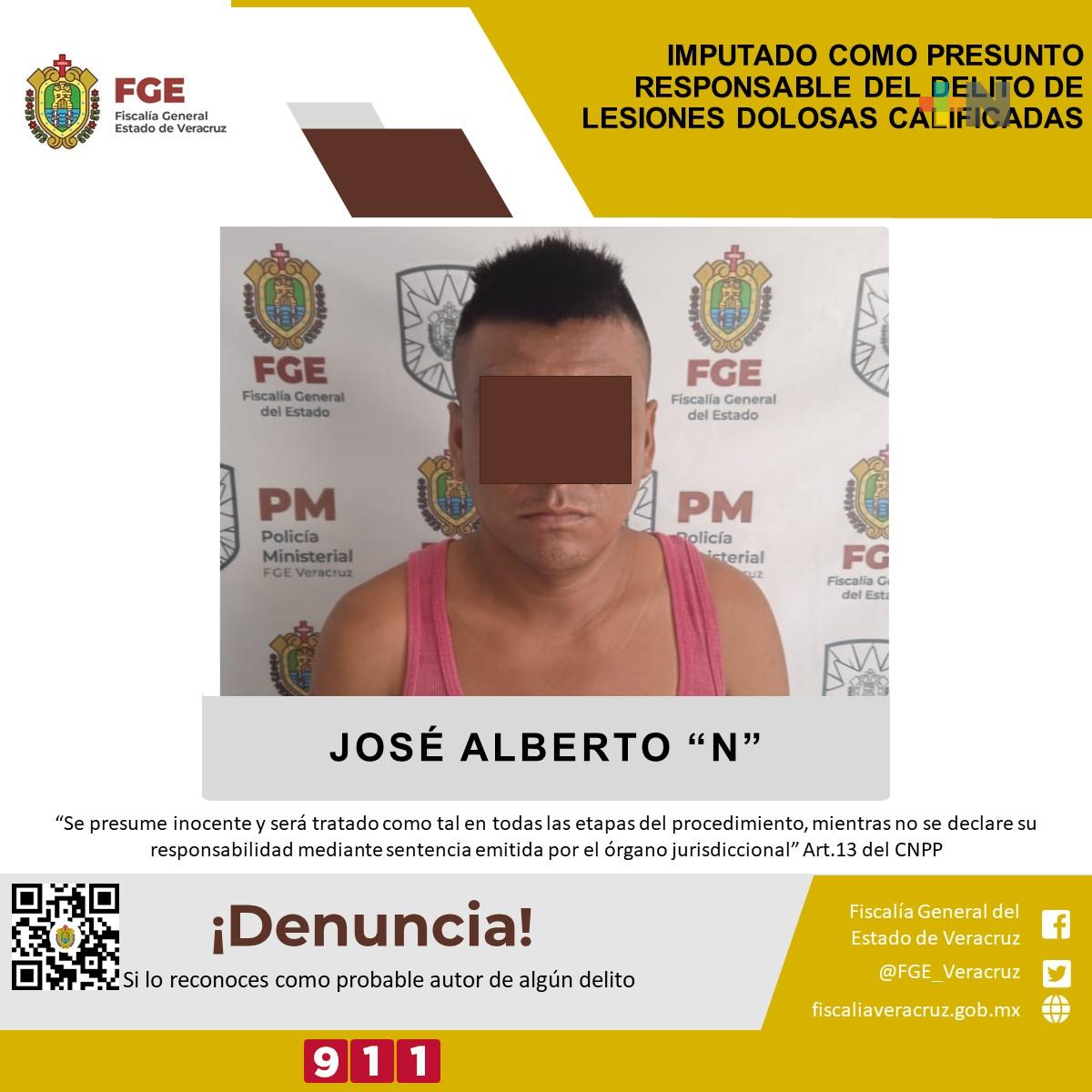 Imputado como presunto responsable del delito de lesiones dolosas calificadas