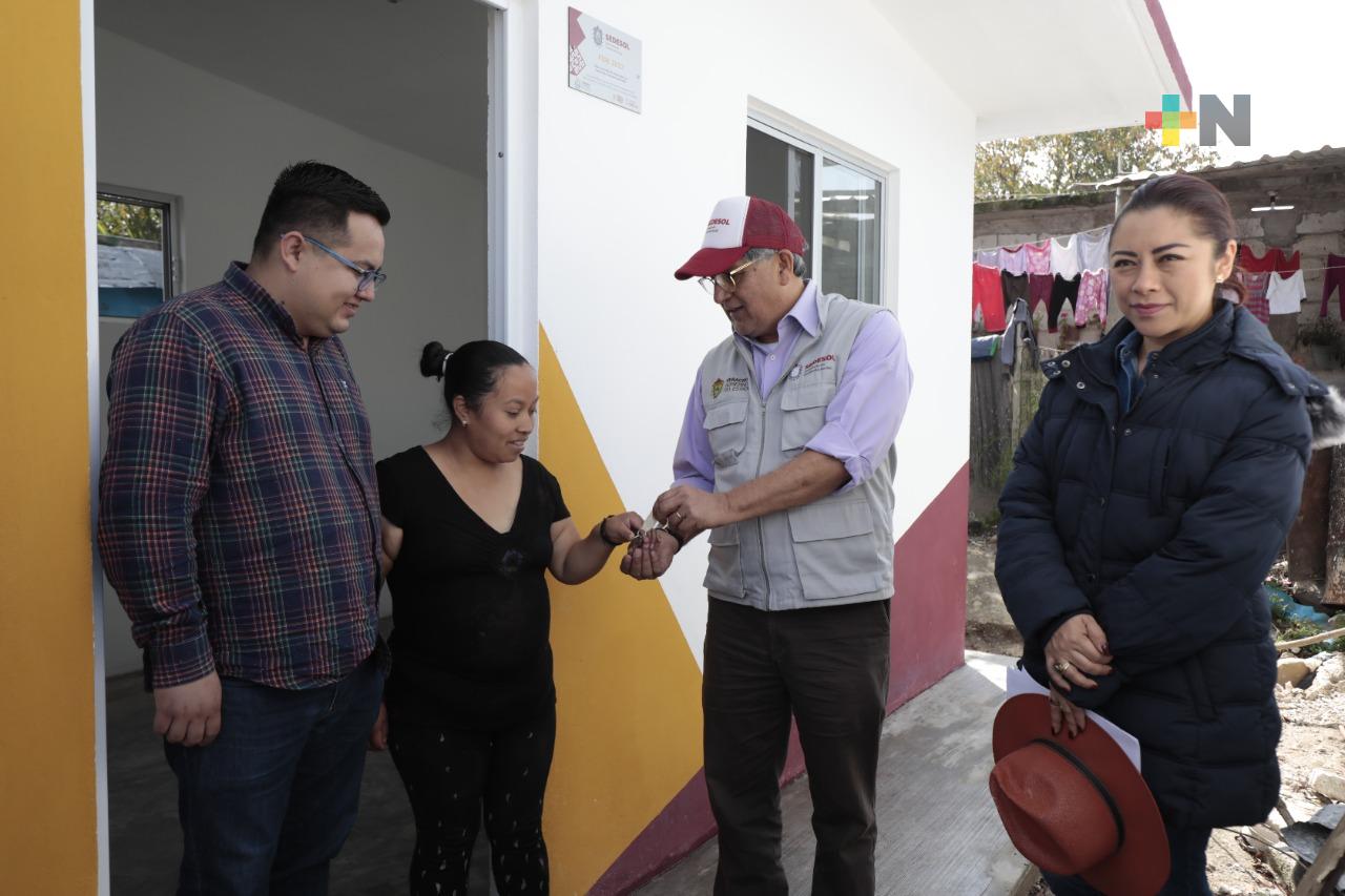 Con mejoramiento a la vivienda, SEDESOL beneficia la salud y calidad de vida de familias veracruzanas