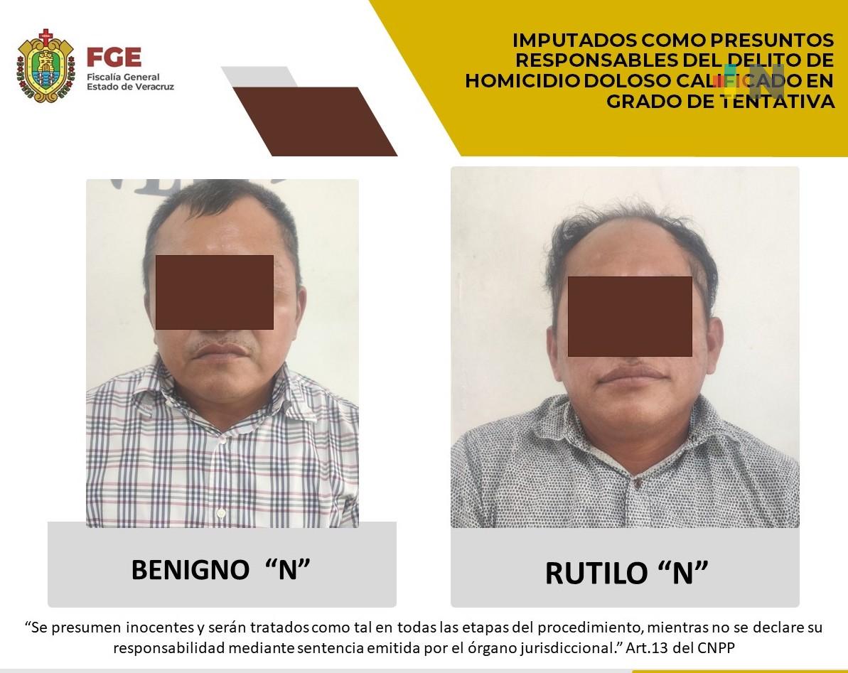 Benigno “N” y Rutilo “N”  imputados por homicidio doloso calificado en grado de tentativa