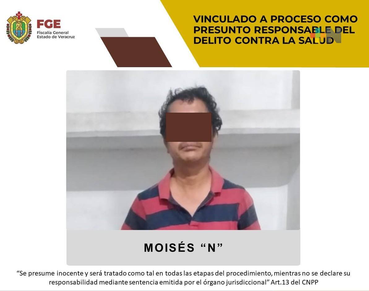 Moisés «N» fue vinculado a proceso por delito contra la salud