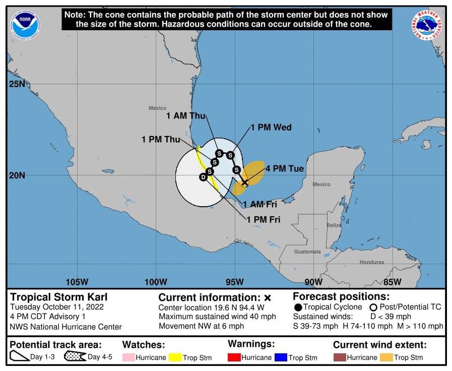 En Tuxpan se forma la tormenta tropical “Karl”