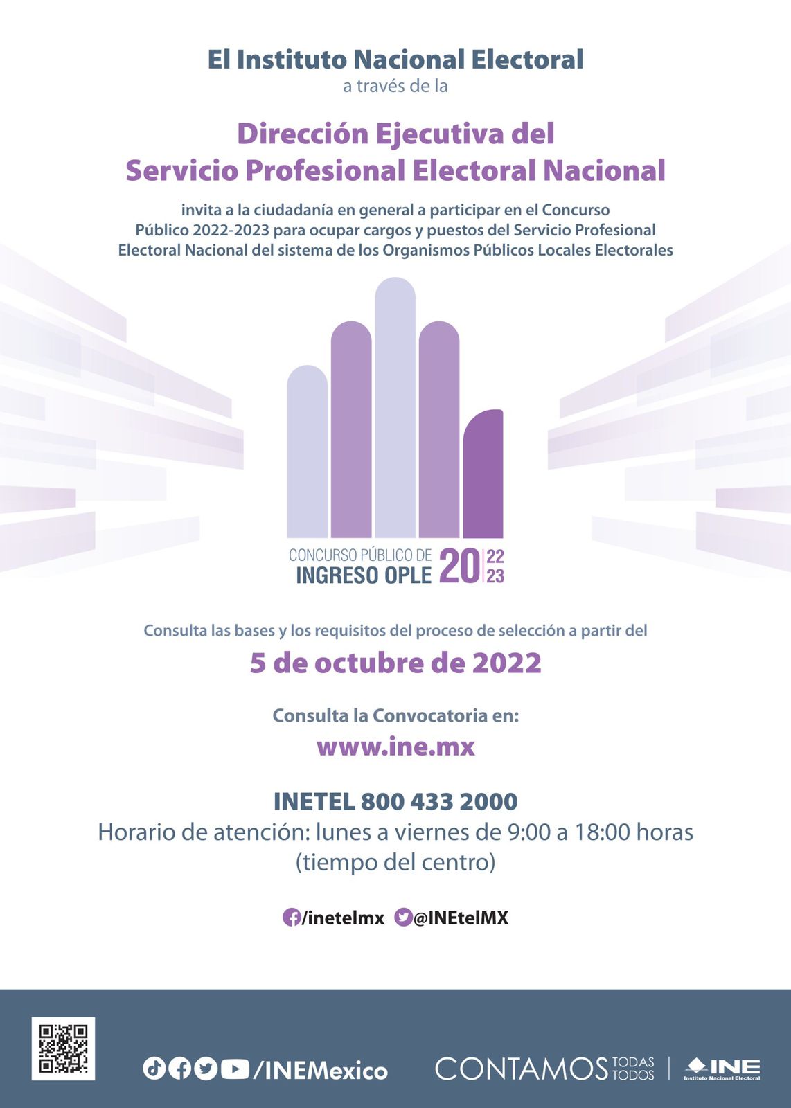 INE concursa 162 plazas para integrar Organismos Públicos Locales Electorales; seis corresponden a Veracruz