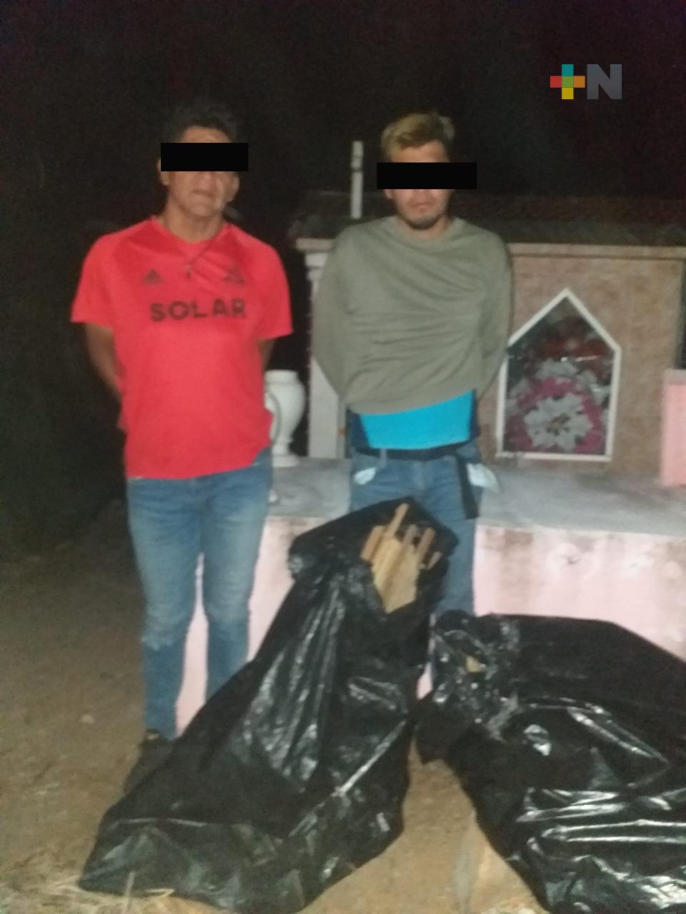 Detienen a presuntos ladrones en panteón del municipio de Úrsulo Galván