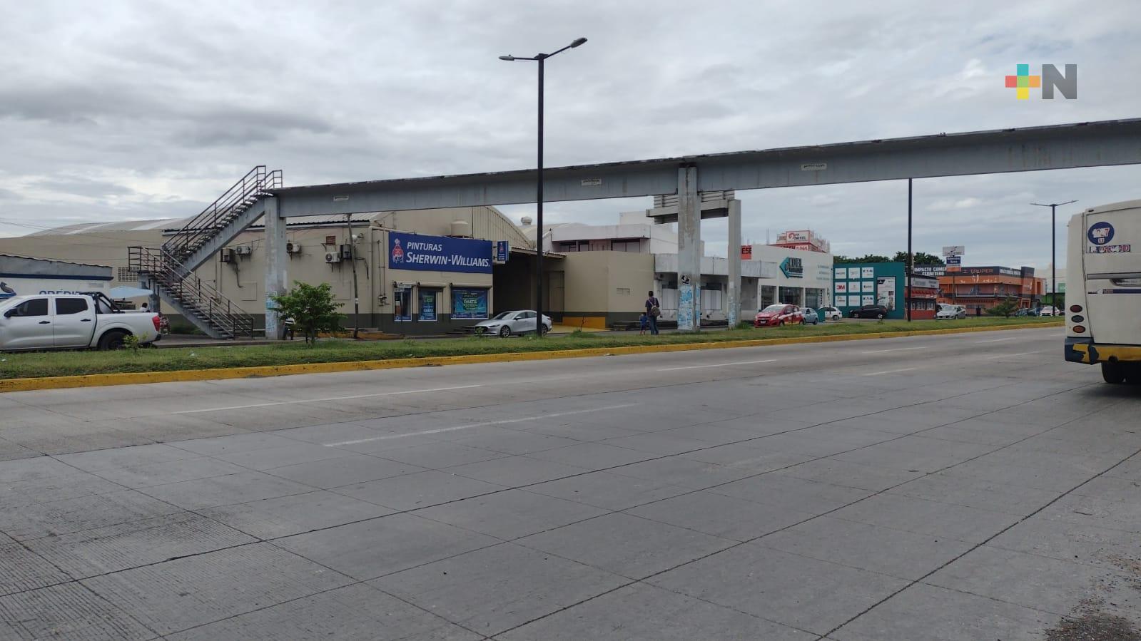 Siguen sin construir nuevo puente peatonal en bulevar Rafael Cuervo de Veracruz