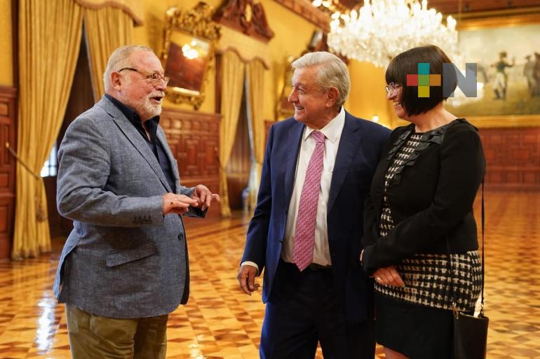 Presidente López Obrador recibe en Palacio Nacional a Fernando Savater