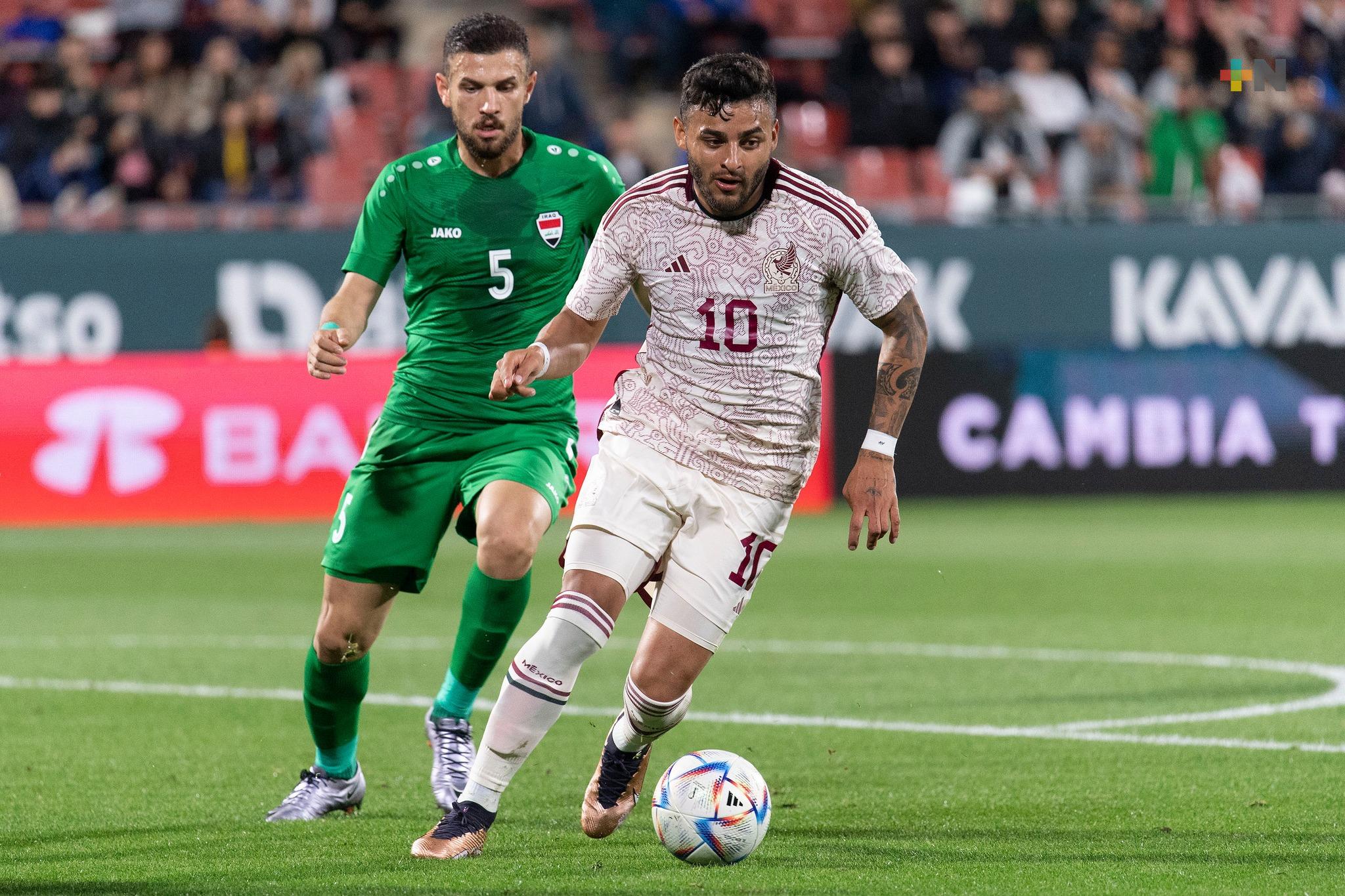 México golea 4-0 a Irak, en amistoso rumbo a Qatar 2022