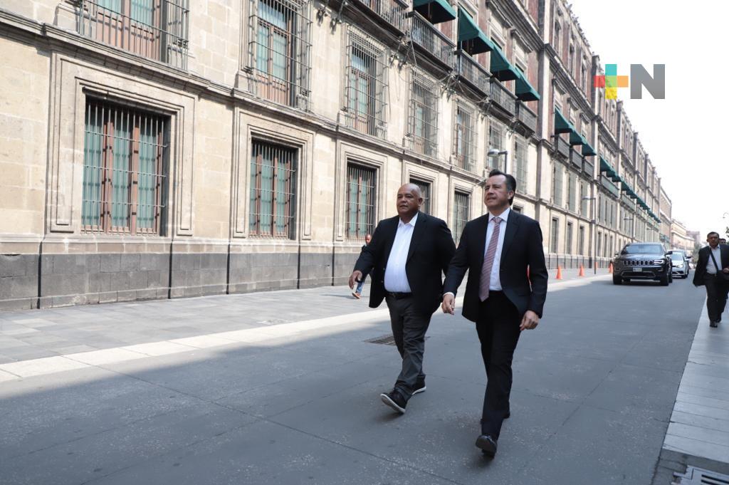Acuden Eric Cisneros y el Gobernador Cuitláhuac García a reuniones con gobierno federal