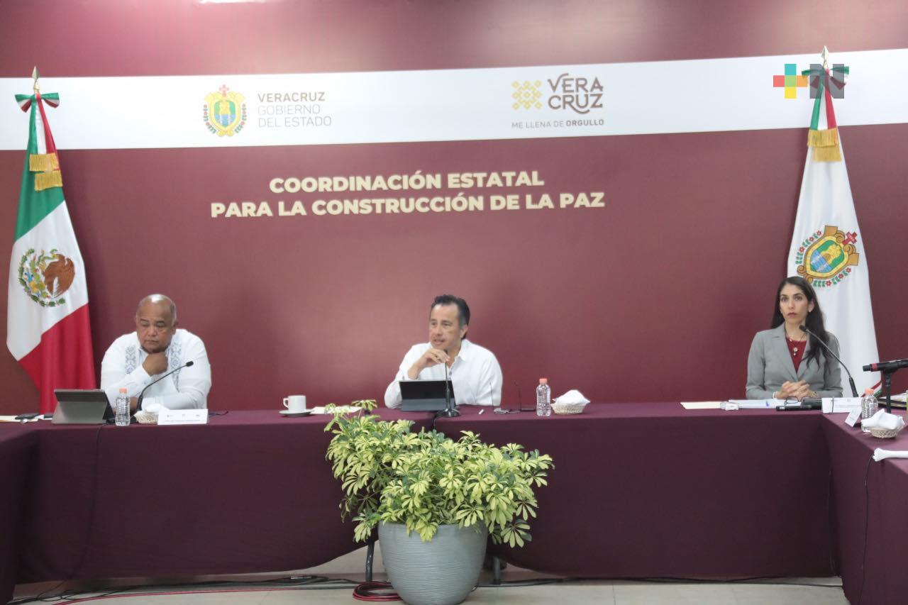 Encabeza Cuitláhuac García, la Mesa de Construcción para la Paz