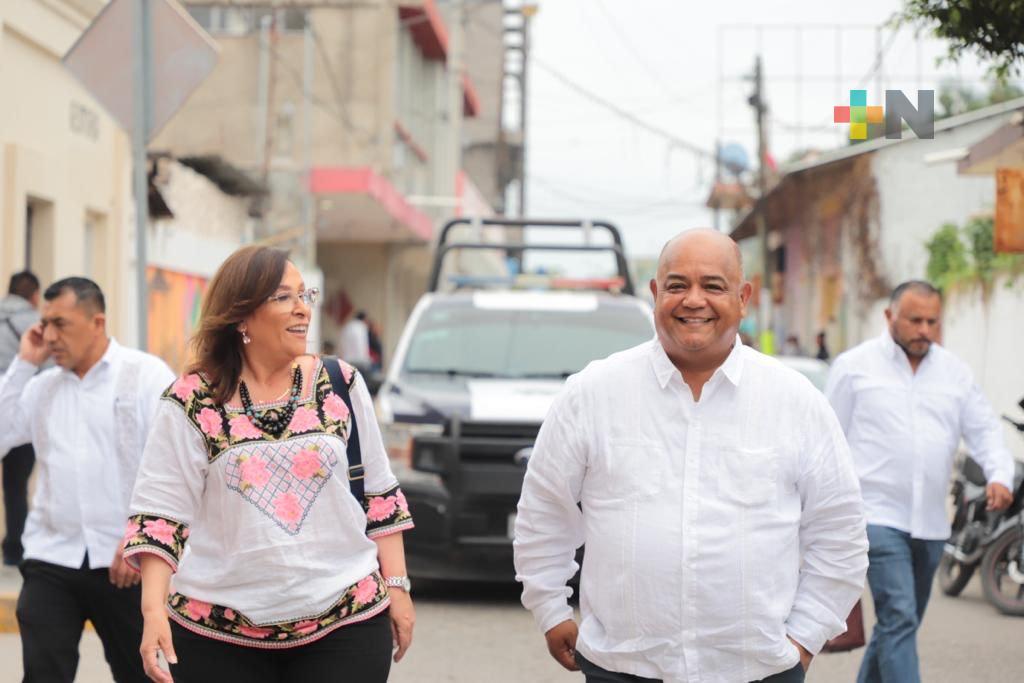 Llega Rocío Nahle con Eric Cisneros al Cuarto Informe del Gobernador