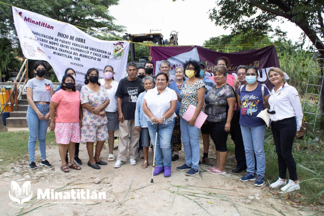 Arrancan trabajos de rehabilitación en colonia de Minatitlán