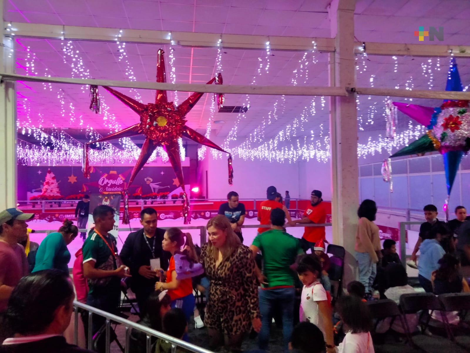 Pistas de hielo aumentaron expectativa económica y turística en Veracruz: Sectur