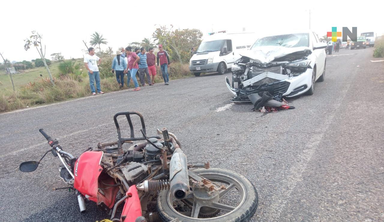 Una persona fallecida y una menor lesionada saldo en accidente carretero