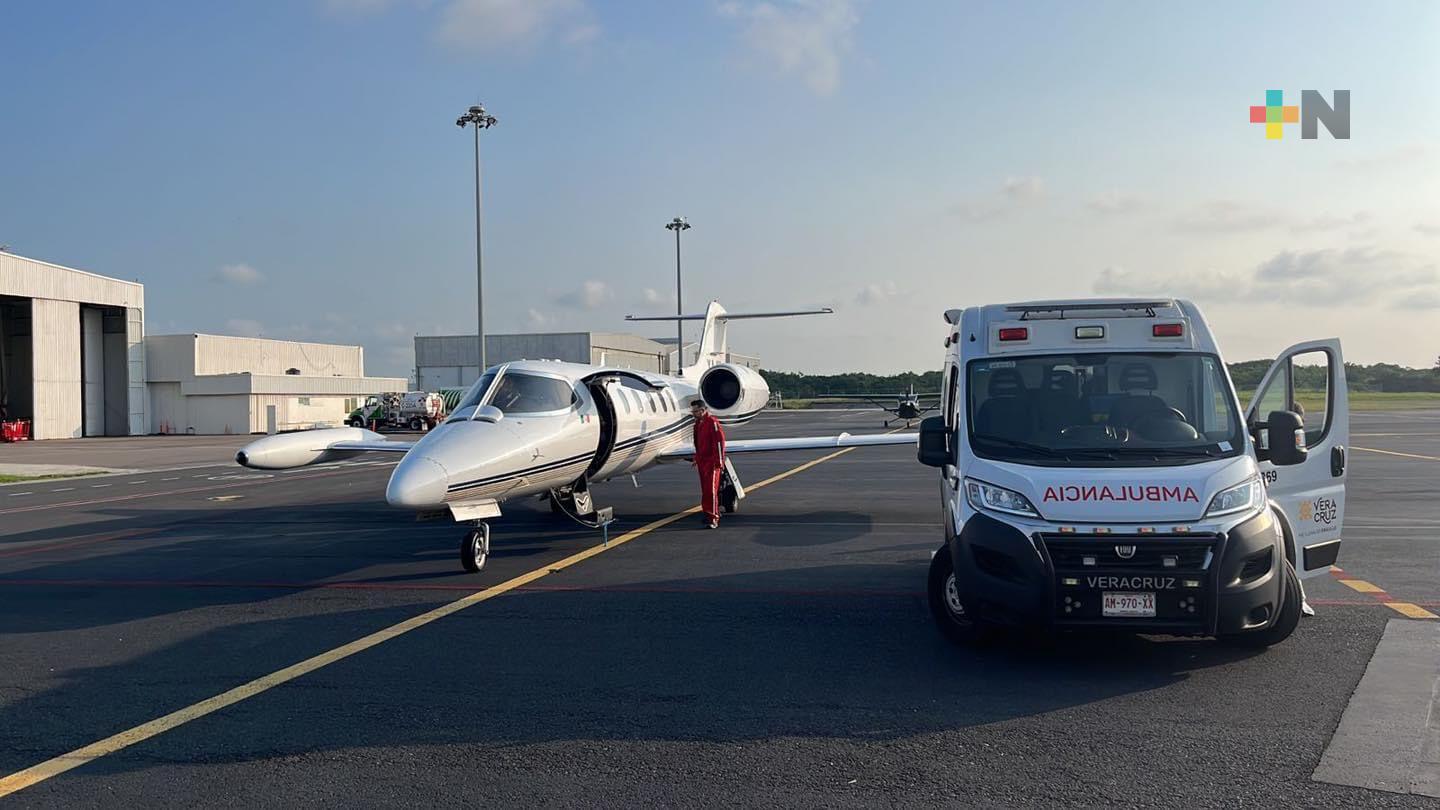 Trasladan a menor con quemaduras a hospital de Texas