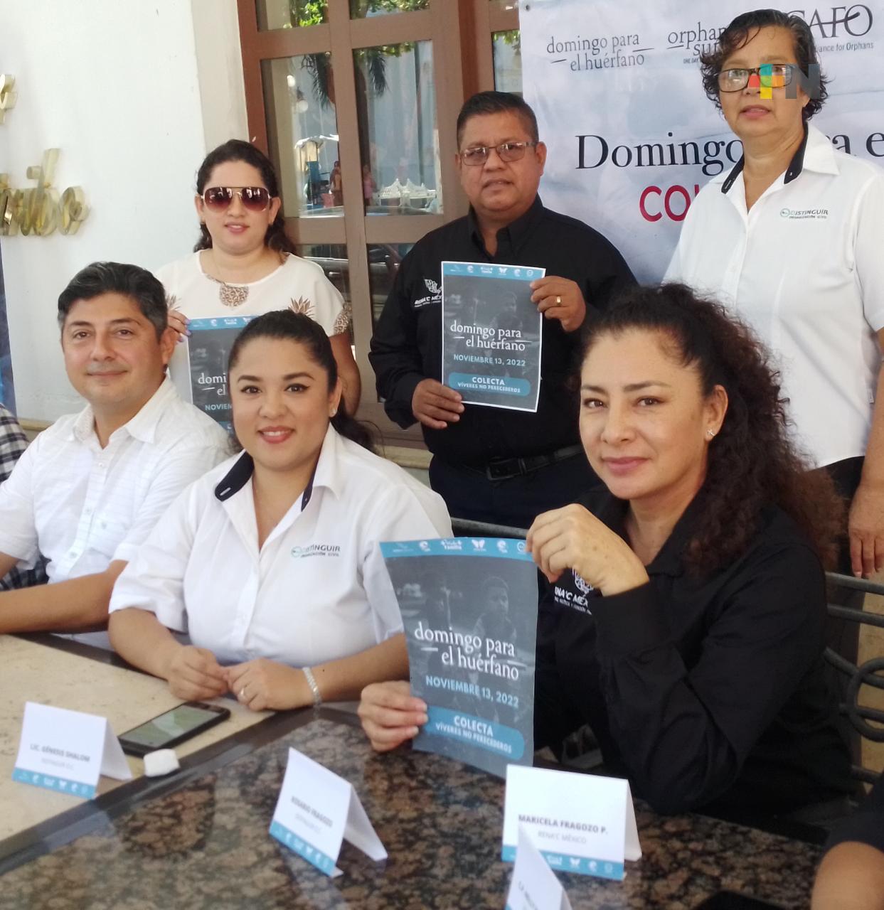 Iniciará recolección de víveres para entregarlos a niños en abandono y orfandad