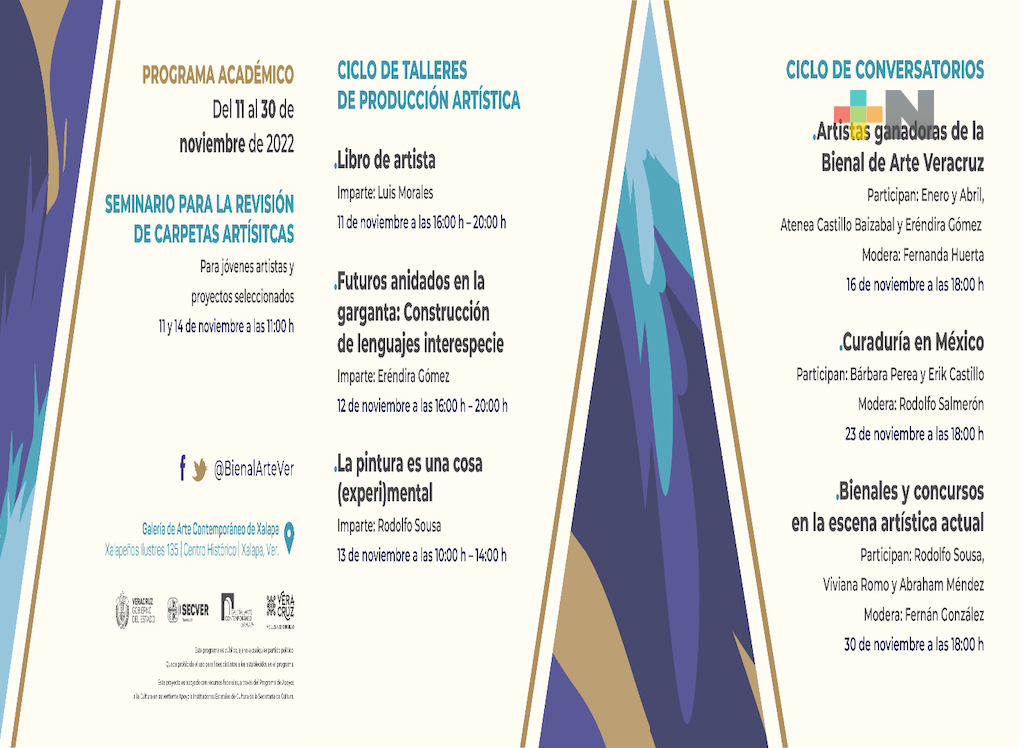 Invita IVEC a la jornada académica de la Sexta Bienal de Arte Veracruz 2022