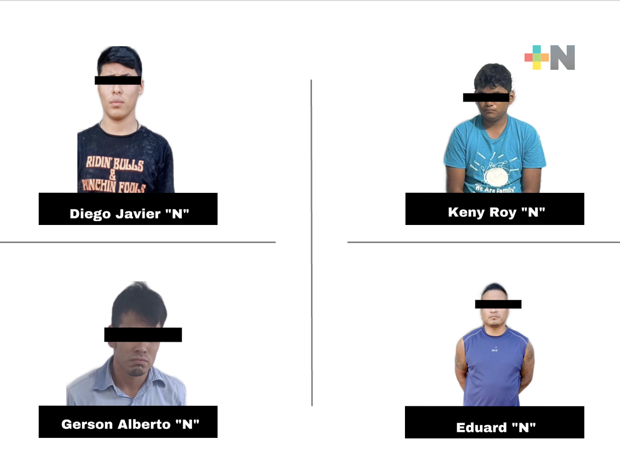 Interviene SSP a cuatro sujetos por presuntos delitos contra la salud