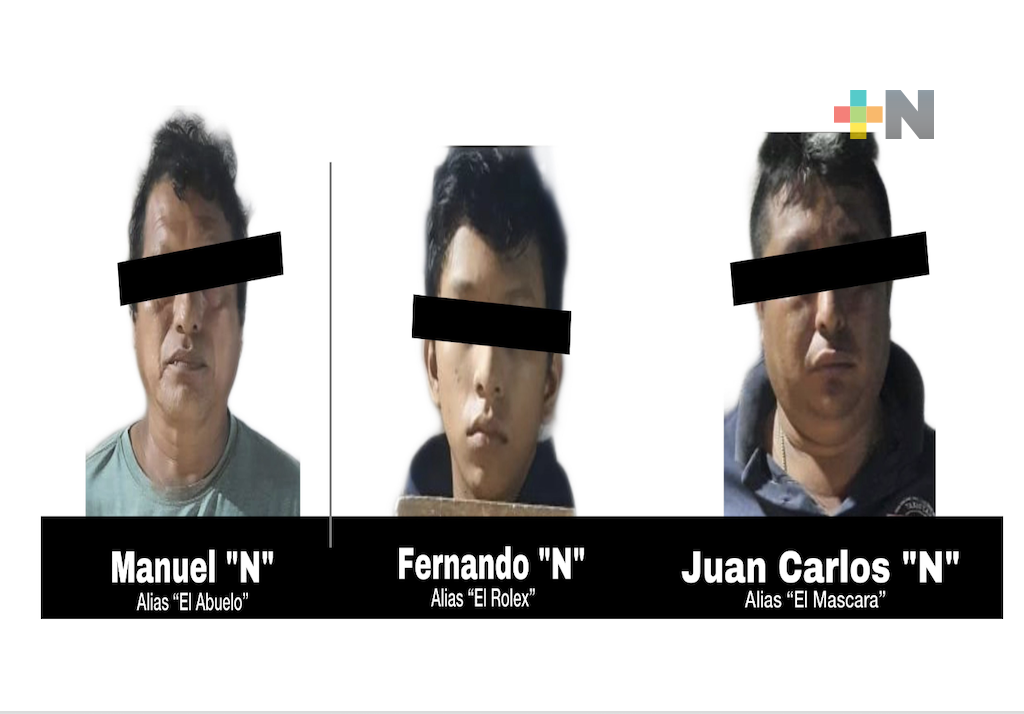 En Cosoleacaque, SSP detiene a tres personas con 41 dosis de cristal
