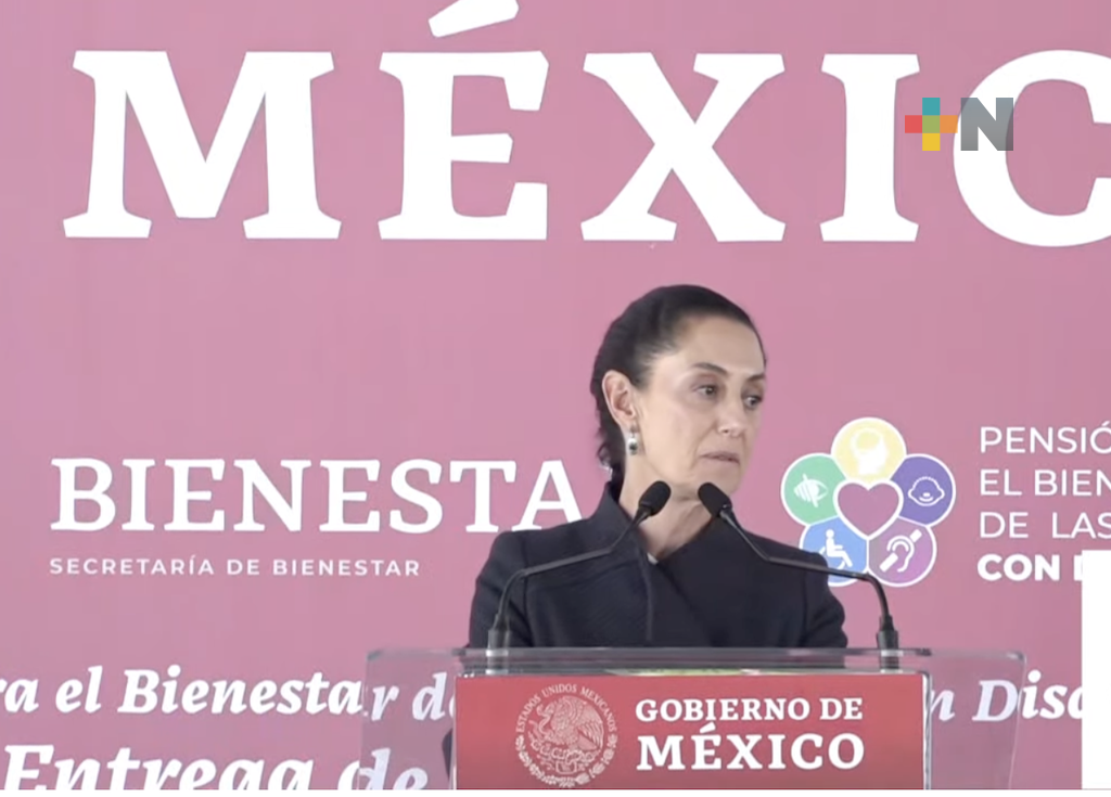 Entrega Claudia Sheinbaum pensión para el Bienestar de personas con discapacidad