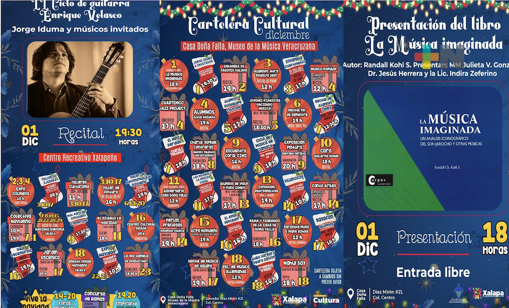 Xalapa recibe diciembre con conciertos y recitales