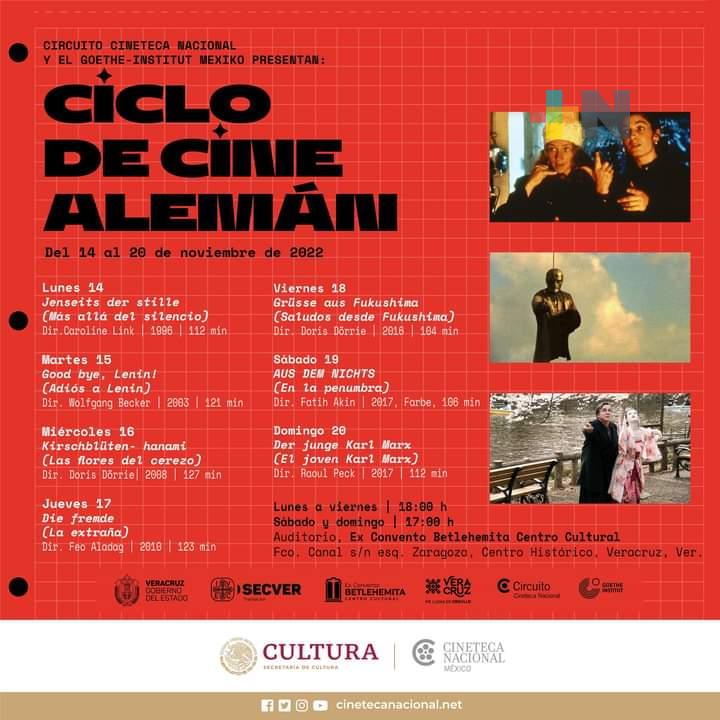 Proyectarán cine alemán en Exconvento Betlehemita