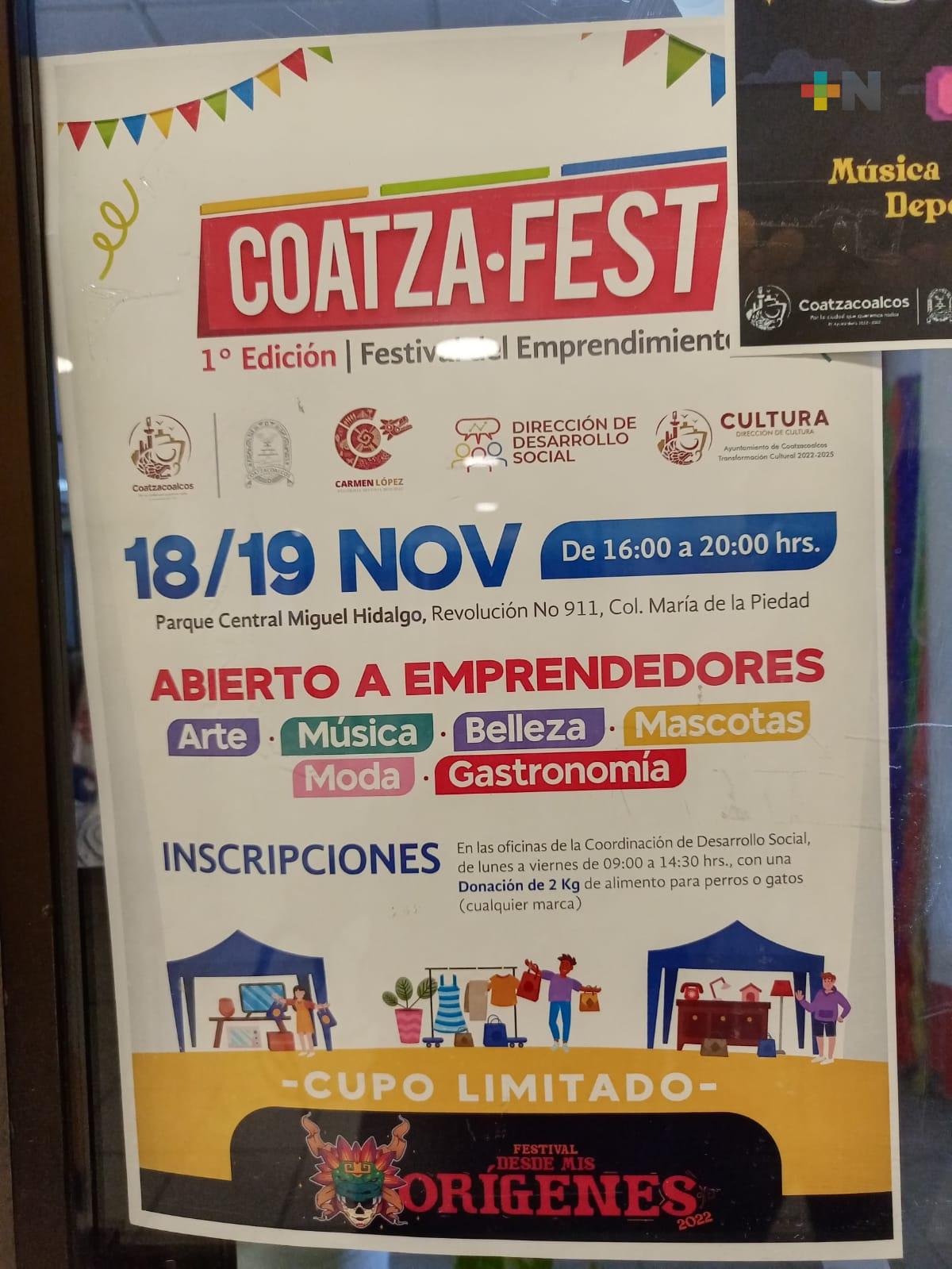Participarán cerca de 100 emprendedores en «Coatza Fest»