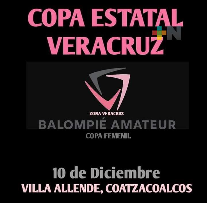 Copa Estatal Veracruz de futbol se realizará en Villa Allende el 10 de diciembre