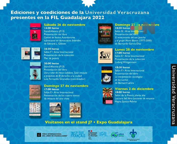 Editorial UV presente en la FIL Guadalajara 2022