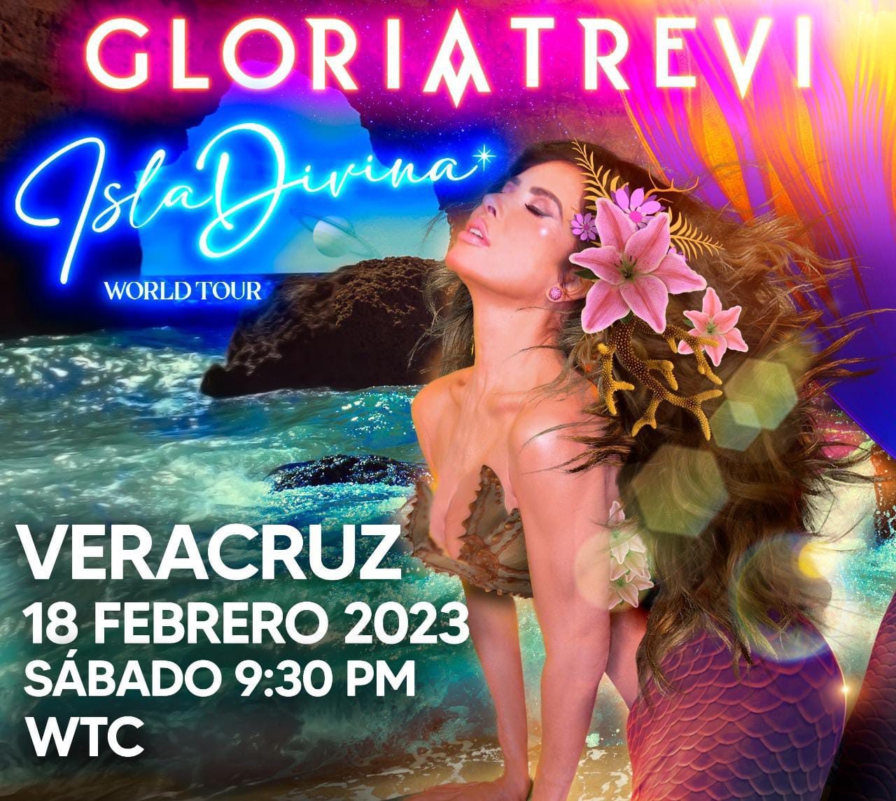 «Isla Divina Tour» de Gloria Trevi llegará a Veracruz en febrero de 2023
