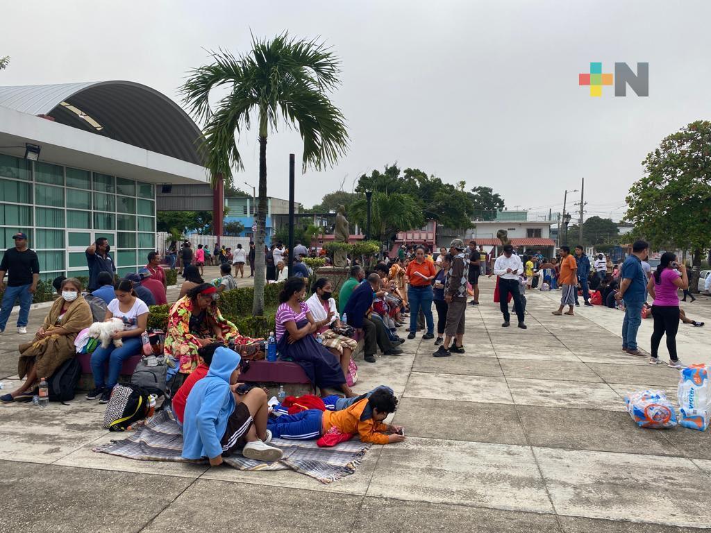 INAPAM Coatza ha sido refugio de familias afectadas por fuga de amoniaco