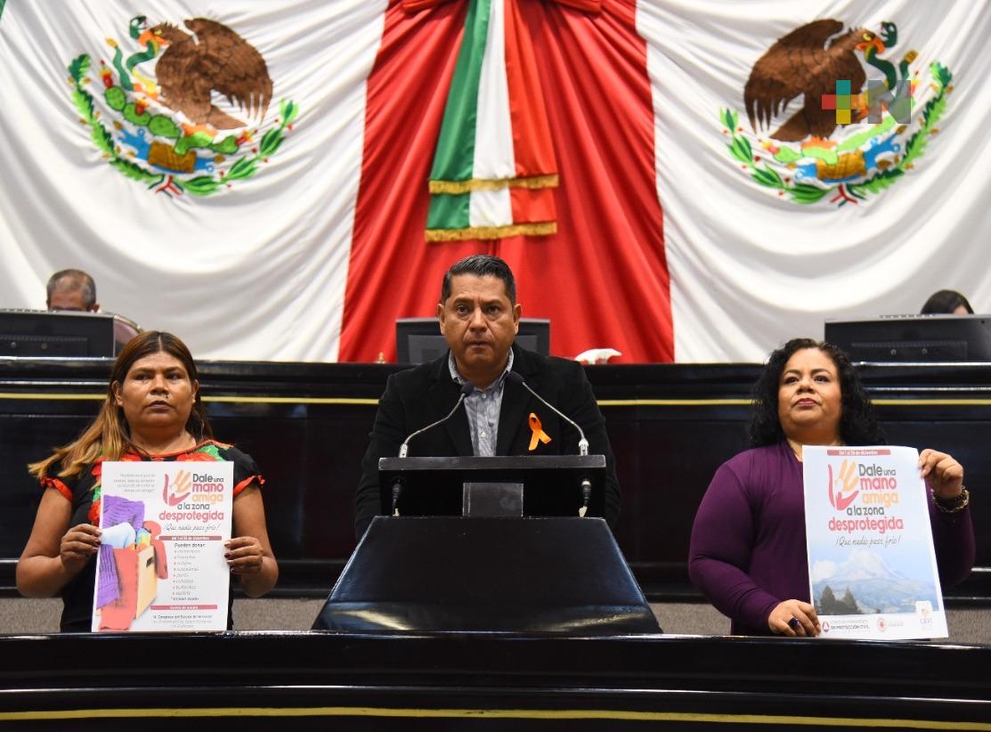 Convoca diputado a campaña invernal en favor de zonas vulnerables