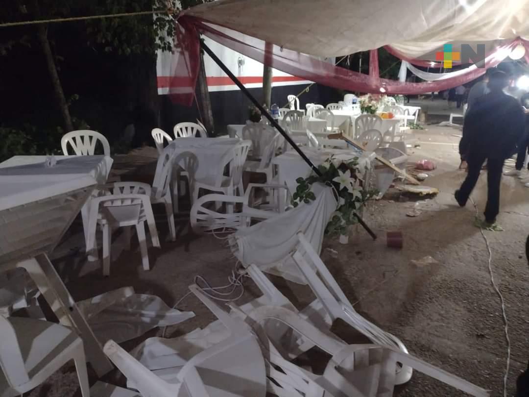 Persona ebria casi arrolla a invitados de boda en el municipio de Zaragoza