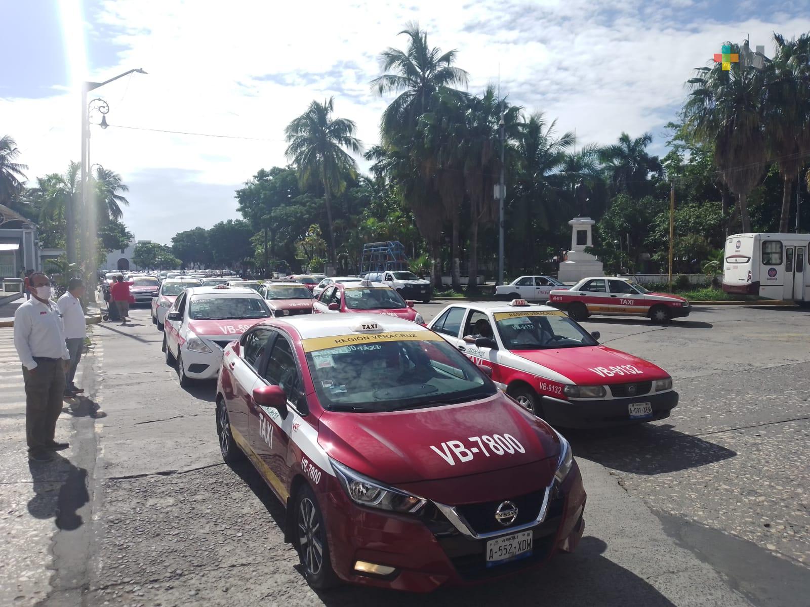 Taxistas de Veracruz tuvieron una buena Semana Santa